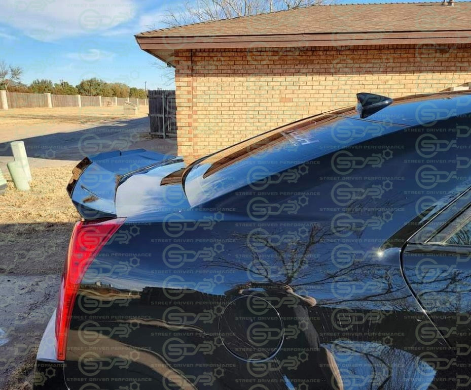 2009-2015 Cadillac CTS-V V2 | Sedan MATTE BLACK Rear Trunk Wing Wickerbill Spoiler